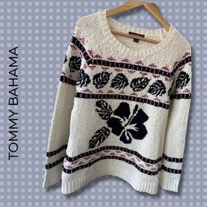 {Tommy Bahama} Floral COTTON Sweater